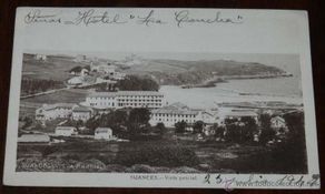 Postais: ANTIGUA POSTAL DE SUANCES, VISTA PARCIAL, JULIO DE 1947, CIRCULADA.